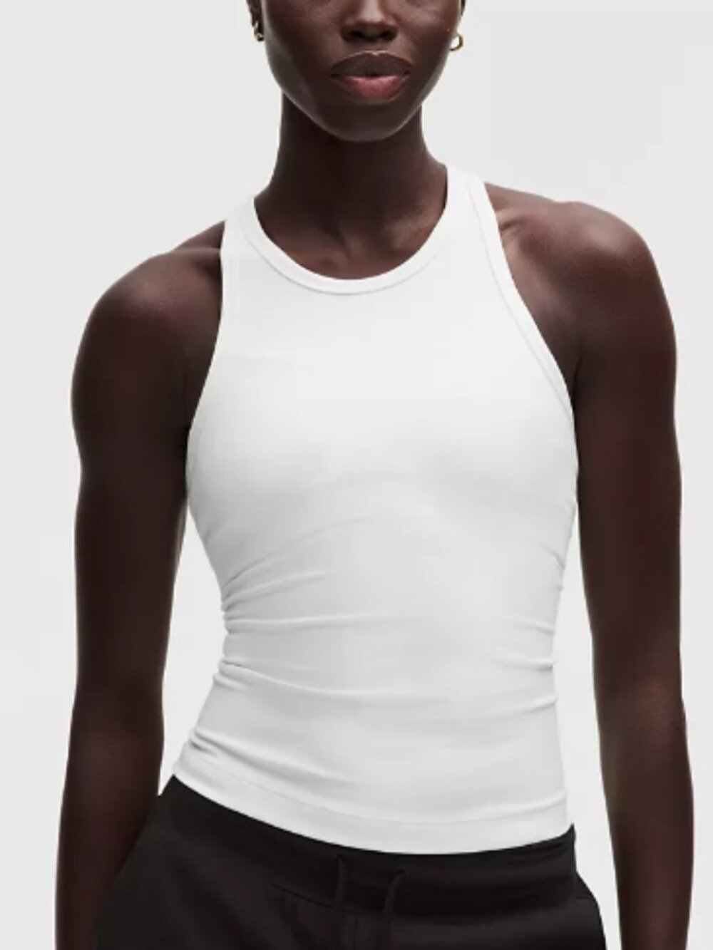 Lululemon Align Waist Length Racerback Tank Top in White